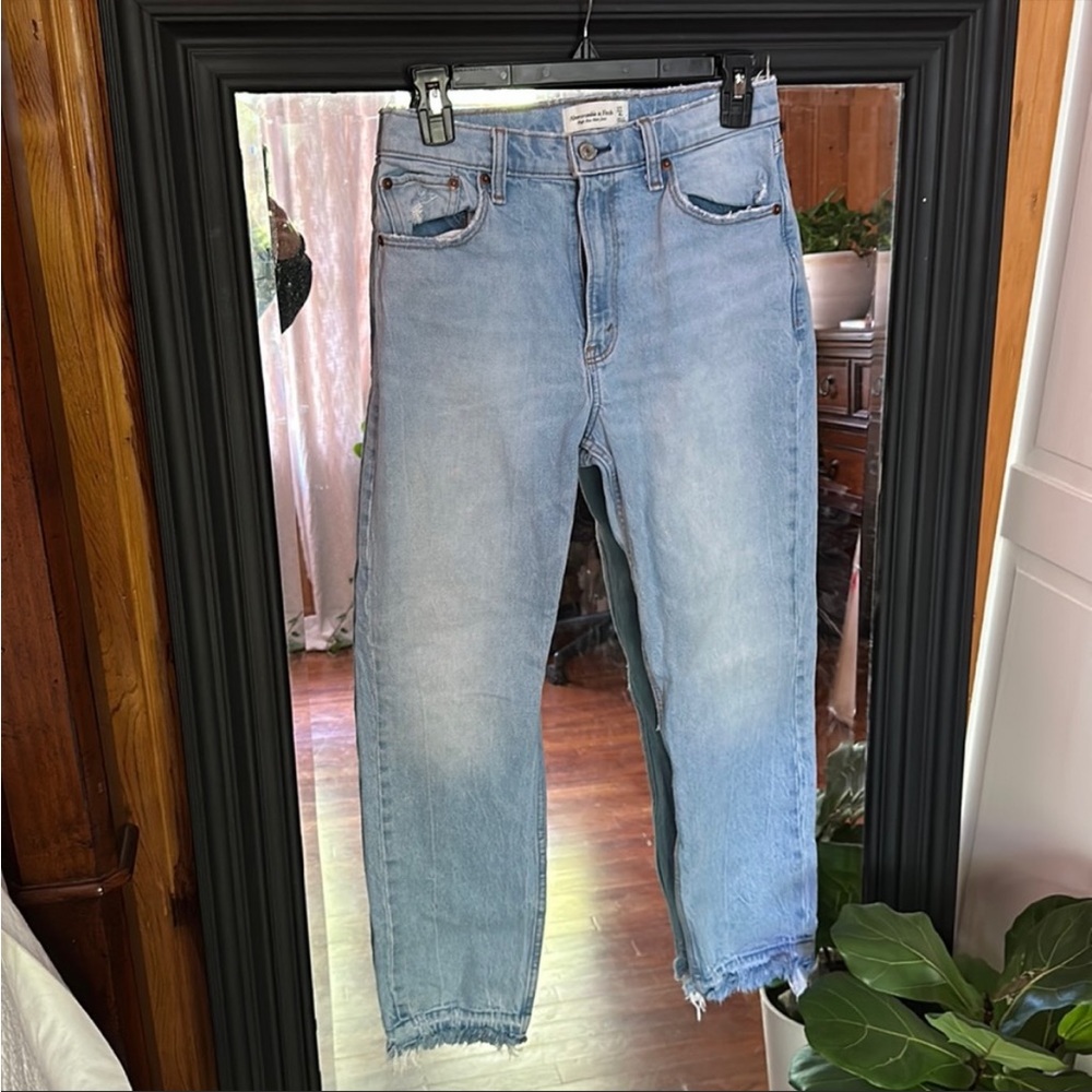 Abercrombie & Fitch High Rise Mom Jean - Size 27/4R